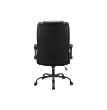 Silla de Oficina Manager en Polipiel Negro - 119/110 x 77 x 70 cm.