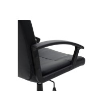 Silla de Trabajo de Oficina en Color Negro - 95/85x61x58 cm, Diseño Ergonómico con Reposabrazos para Mayor Comodidad.